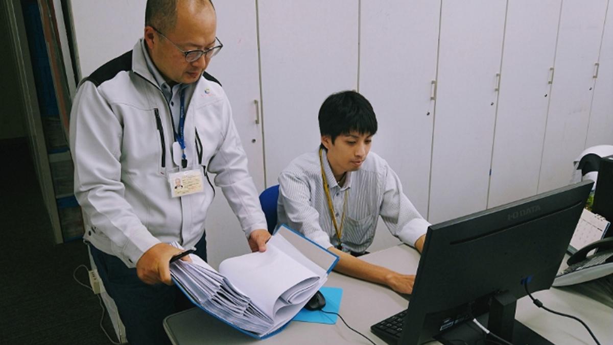 造成図打合せの風景