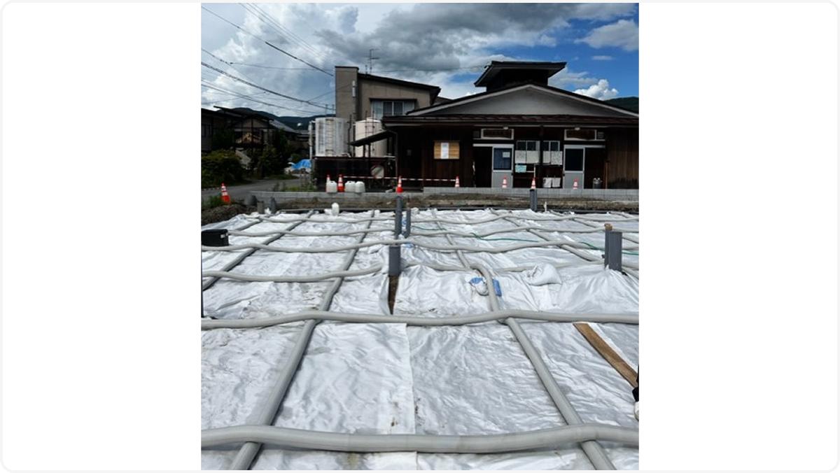 EcoX-G工法(エコクロスジー工法)を施した土地